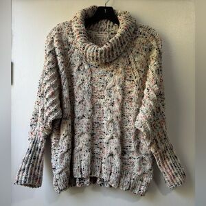 moon & madison Multicolor Cowl Neck Sweater